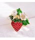 XSB131 - Fashion Strawberry Saree Brooch